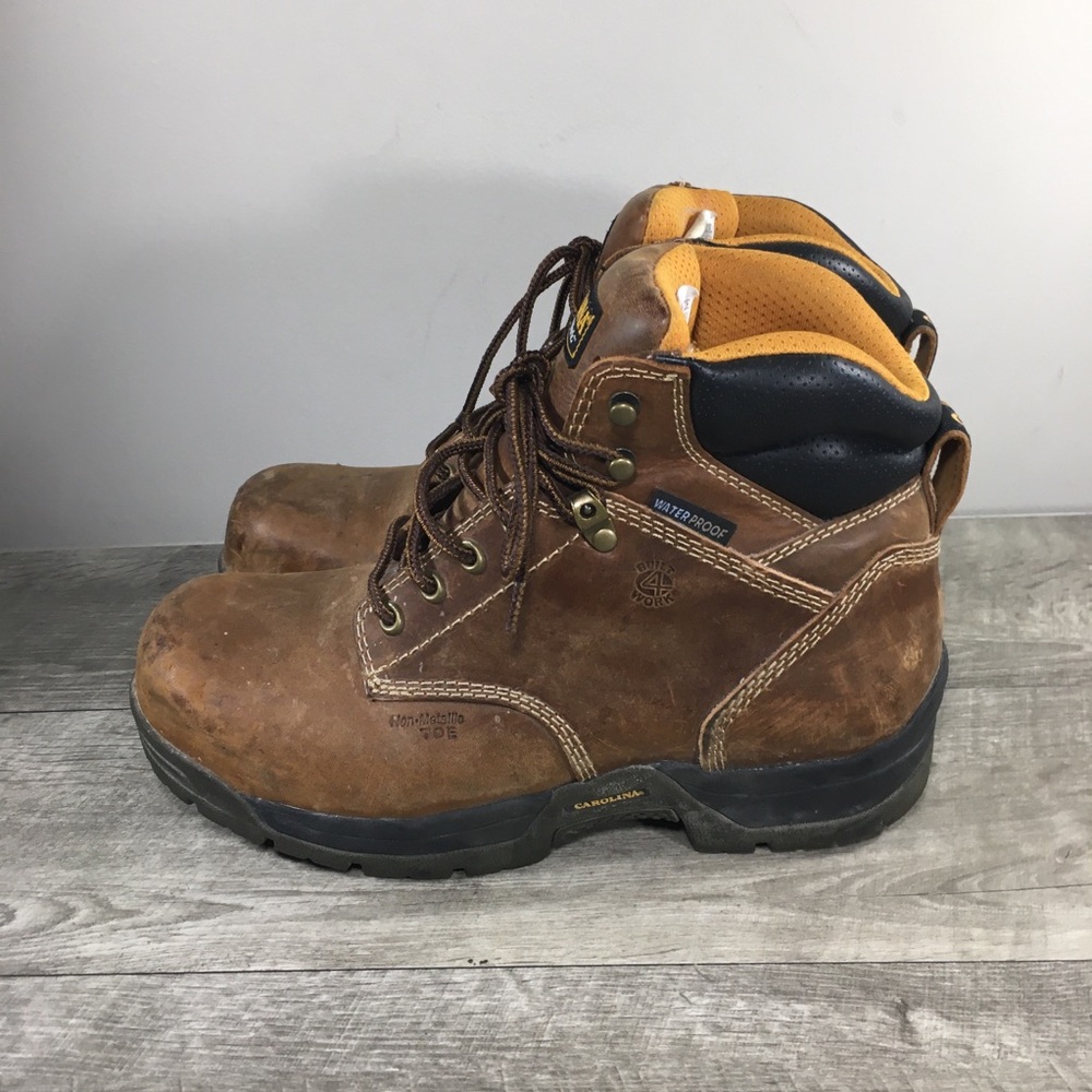 Mens Carolina CA5520 Bruno 6” Steel Toe Waterproof Leather Work Boots Size 9.5 - Picture 6 of 12